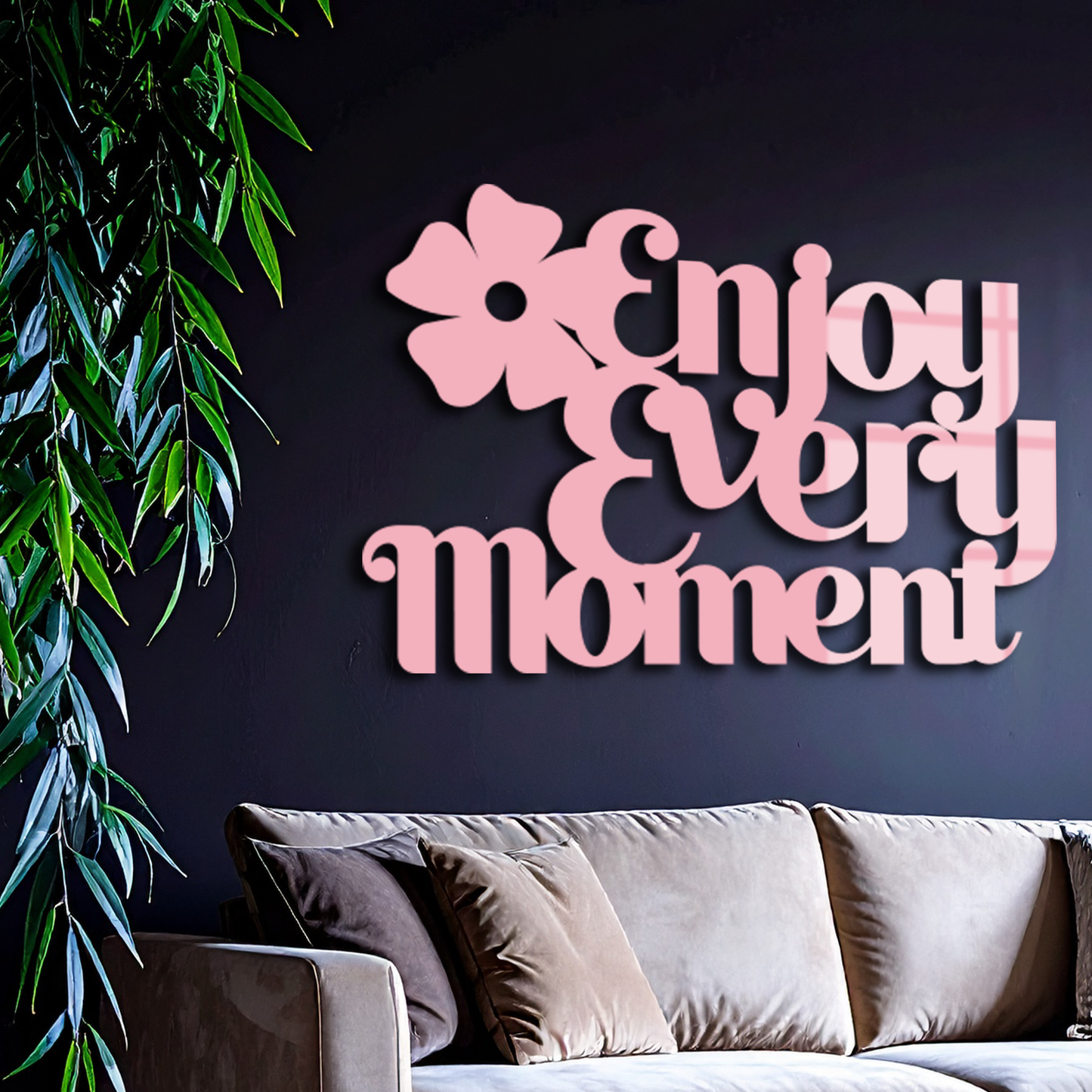 Enjoy Every Moment Metal Wall Art – Inspirational Quote Home Decor - KAFGP095 - Tampa Home & Garden Store