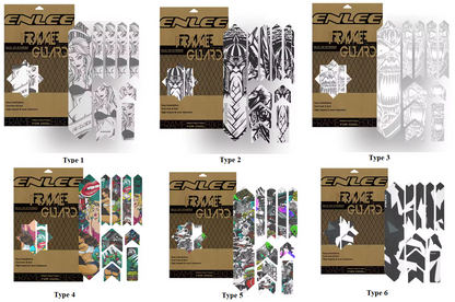 Enlee 3D Bicycle Sticker MtTB PVC Anti-Scratch Waterproof No Yellowing Protective Film Bicycle Frame Protector Accessories TM01 - Tampa Home & Garden Store