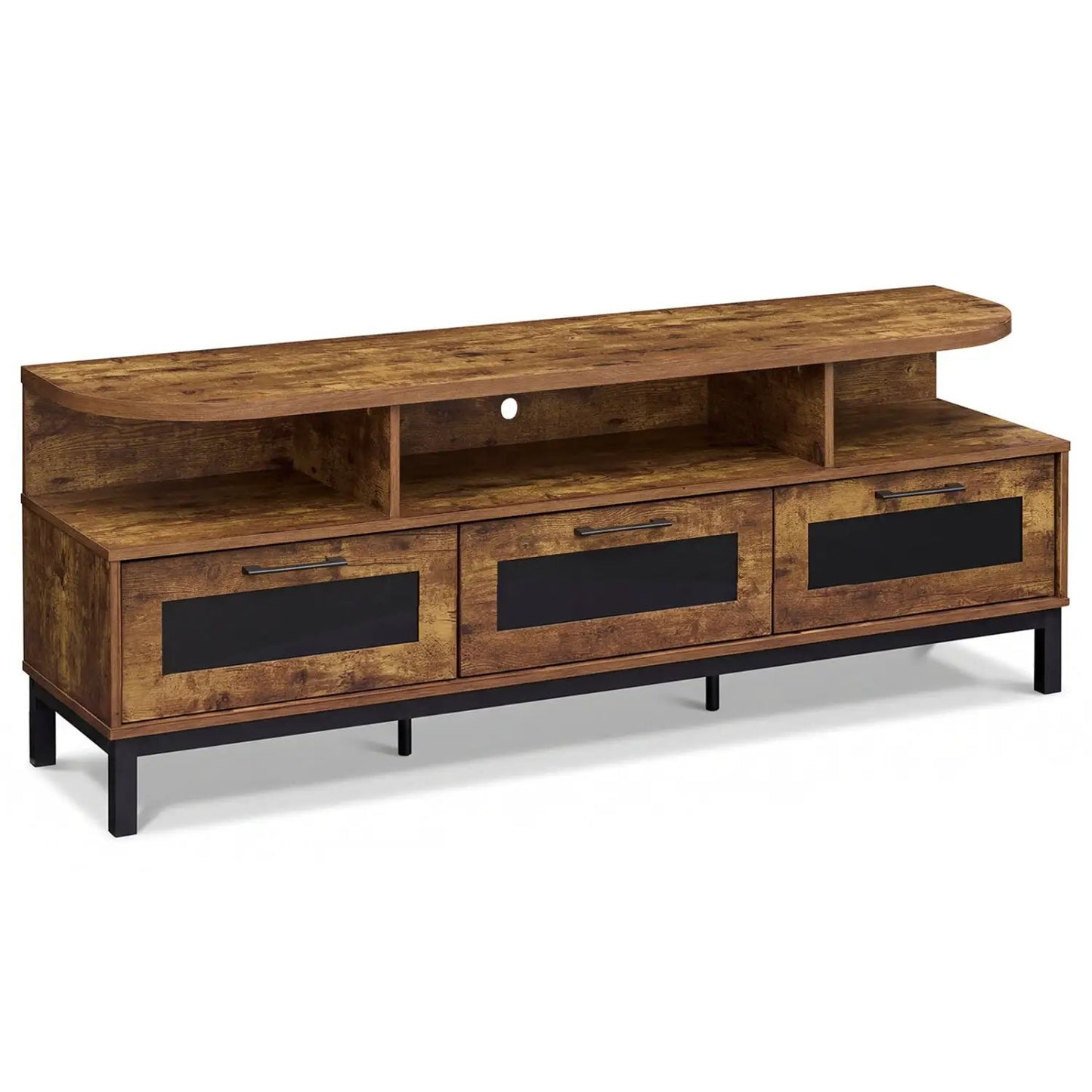 Entertainment Center With Storage Drawers