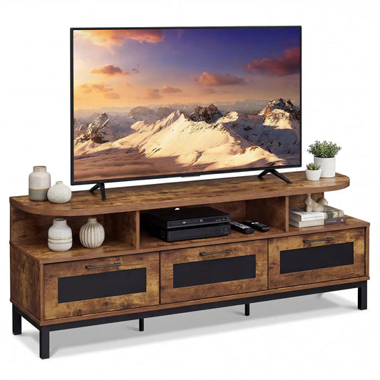 Entertainment Center With Storage Drawers