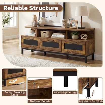 Entertainment Center With Storage Drawers