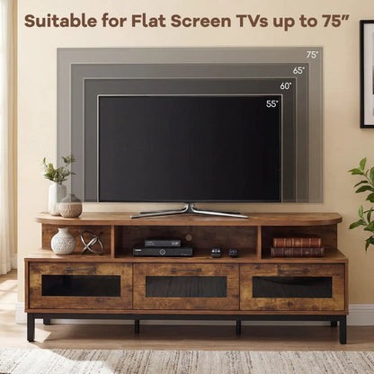 Entertainment Center With Storage Drawers