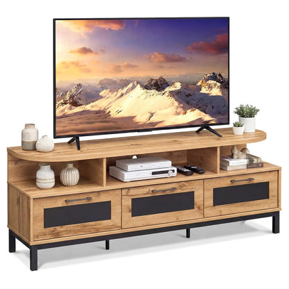 Entertainment Center With Storage Drawers