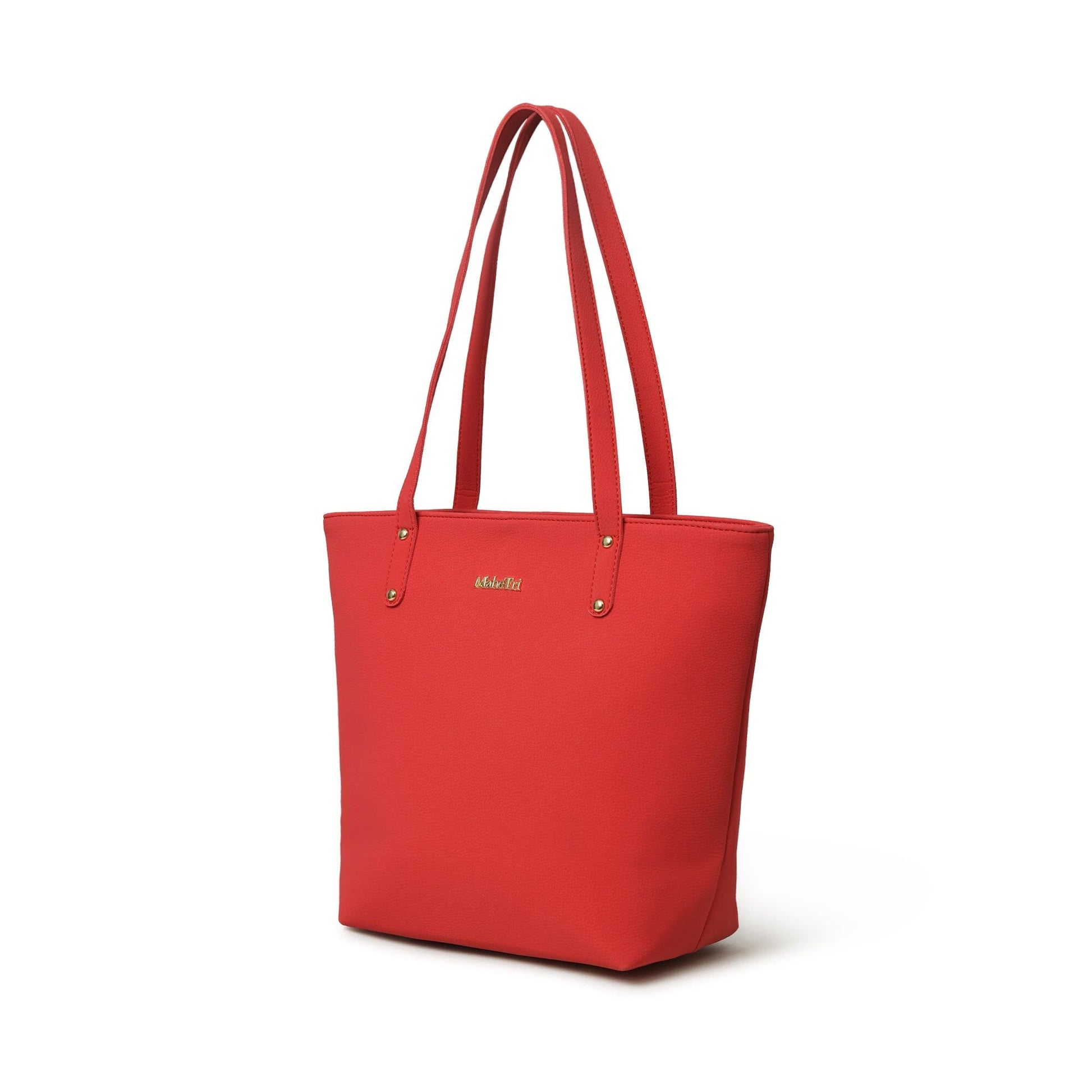 Era Vegan Leather Tote - Coral Red - Tampa Home & Garden Store
