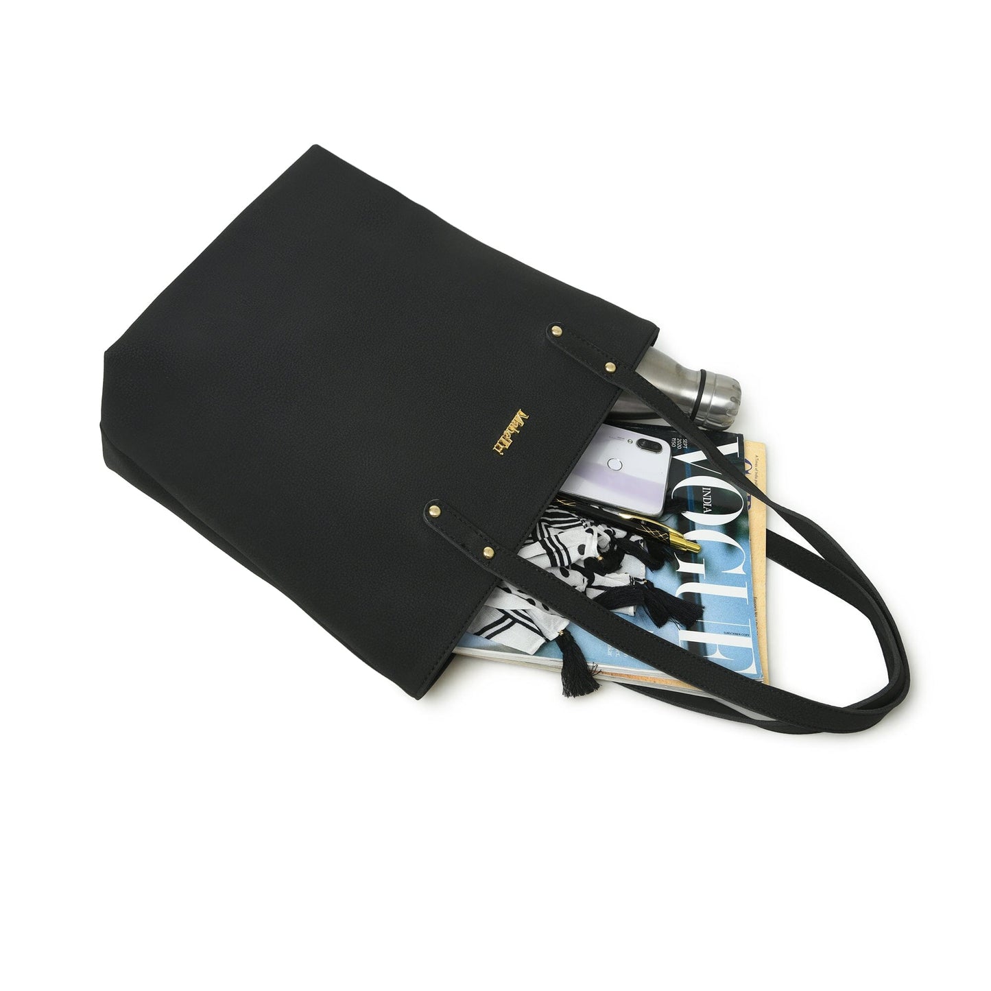 Era Vegan Leather Tote - Midnight Black - Tampa Home & Garden Store