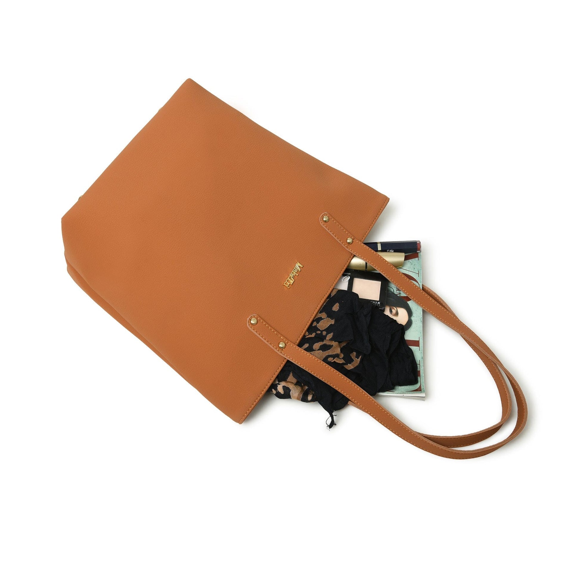 Era Vegan Leather Tote - Tan Brown - Tampa Home & Garden Store