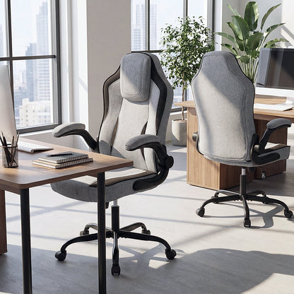 Ergonomic Computer Office Chair with 90¬∞ Flip-up Armrests