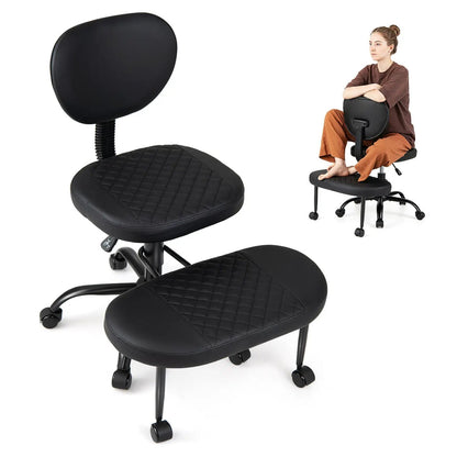 Cross Legged Office Chair With Footrest Ergo
