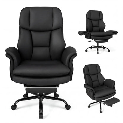 Big and Tall Office Chair with Footrest 500 lbs