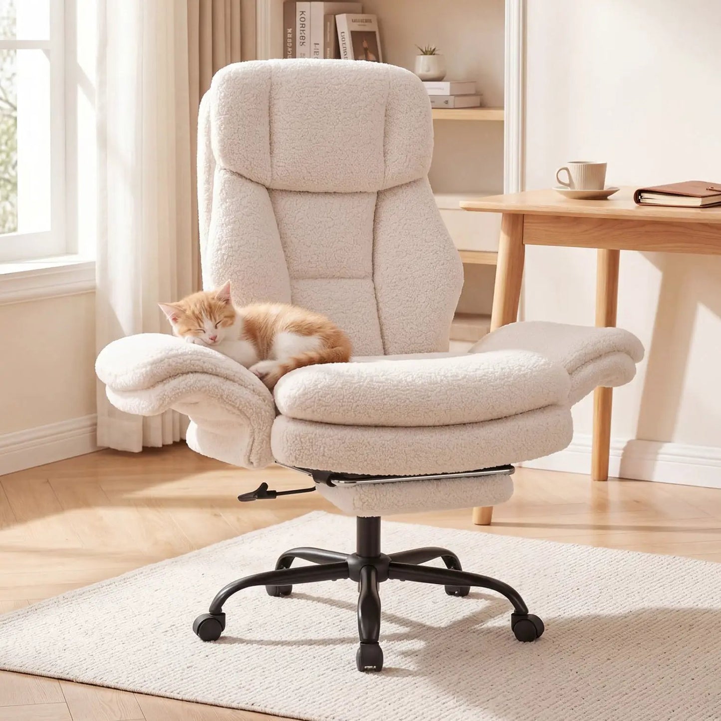Big and Tall Office Chair with Footrest 500 lbs