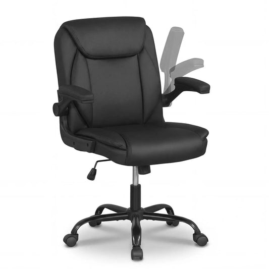 DirectDeals ergonomic leather office chair with flip-up armrests and rocking feature on Tampa Home & Garden Store