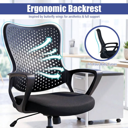 Ergonomic Office Chair with Height Adjustable Back