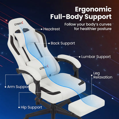 Ergonomic Gaming Chair with Headrest for Home