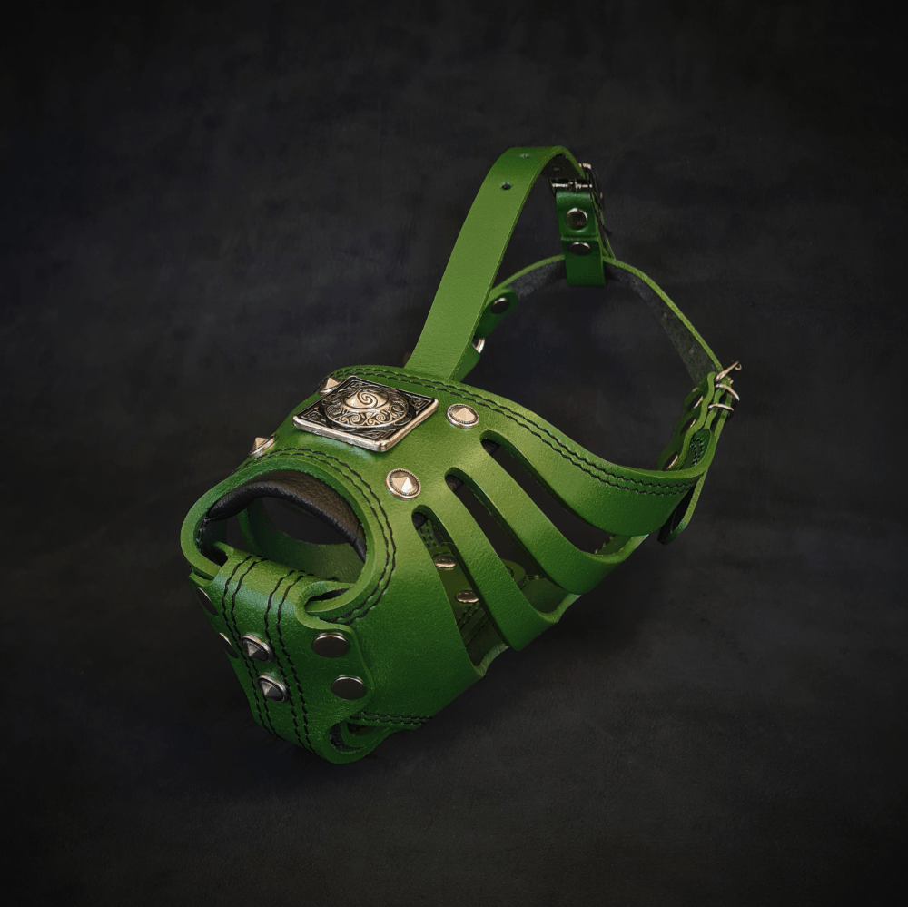 ''Eros'' Basket Muzzle GREEN - Tampa Home & Garden Store
