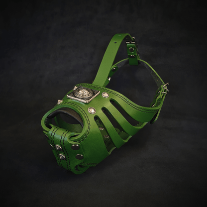 ''Eros'' Basket Muzzle GREEN - Tampa Home & Garden Store