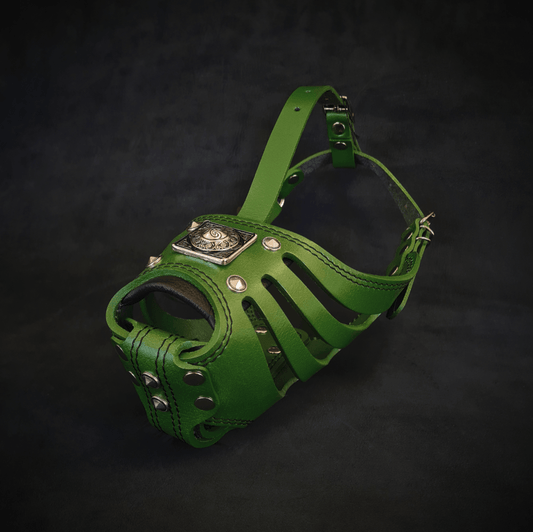 ''Eros'' Basket Muzzle GREEN - Tampa Home & Garden Store