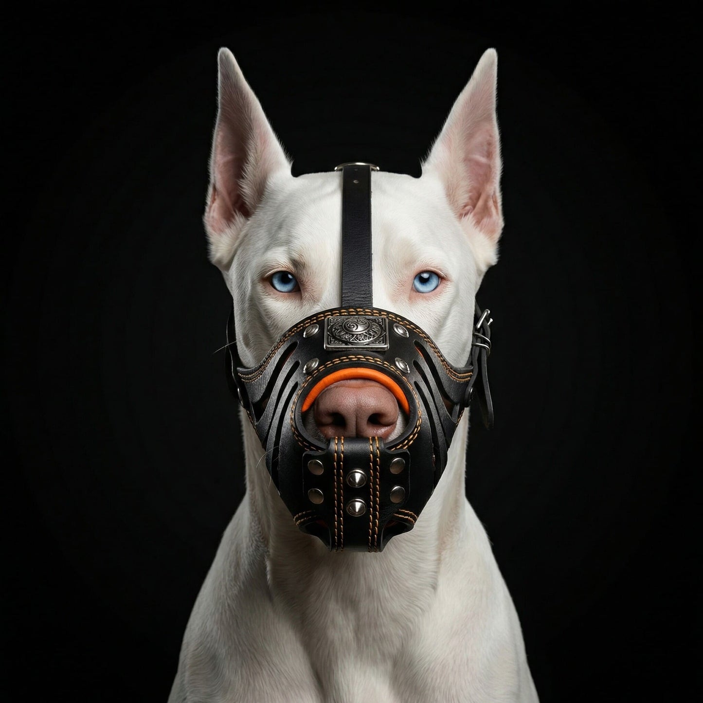 ''Eros'' Basket Muzzle black & orange - Tampa Home & Garden Store