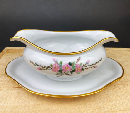 Eschenbach Baronet China Serving Set. Sauce Boat, Three Oval Platters, Egg Cup and Four Shakers with Tray. Germany. Holiday Celebration. - Tampa Home & Garden Store