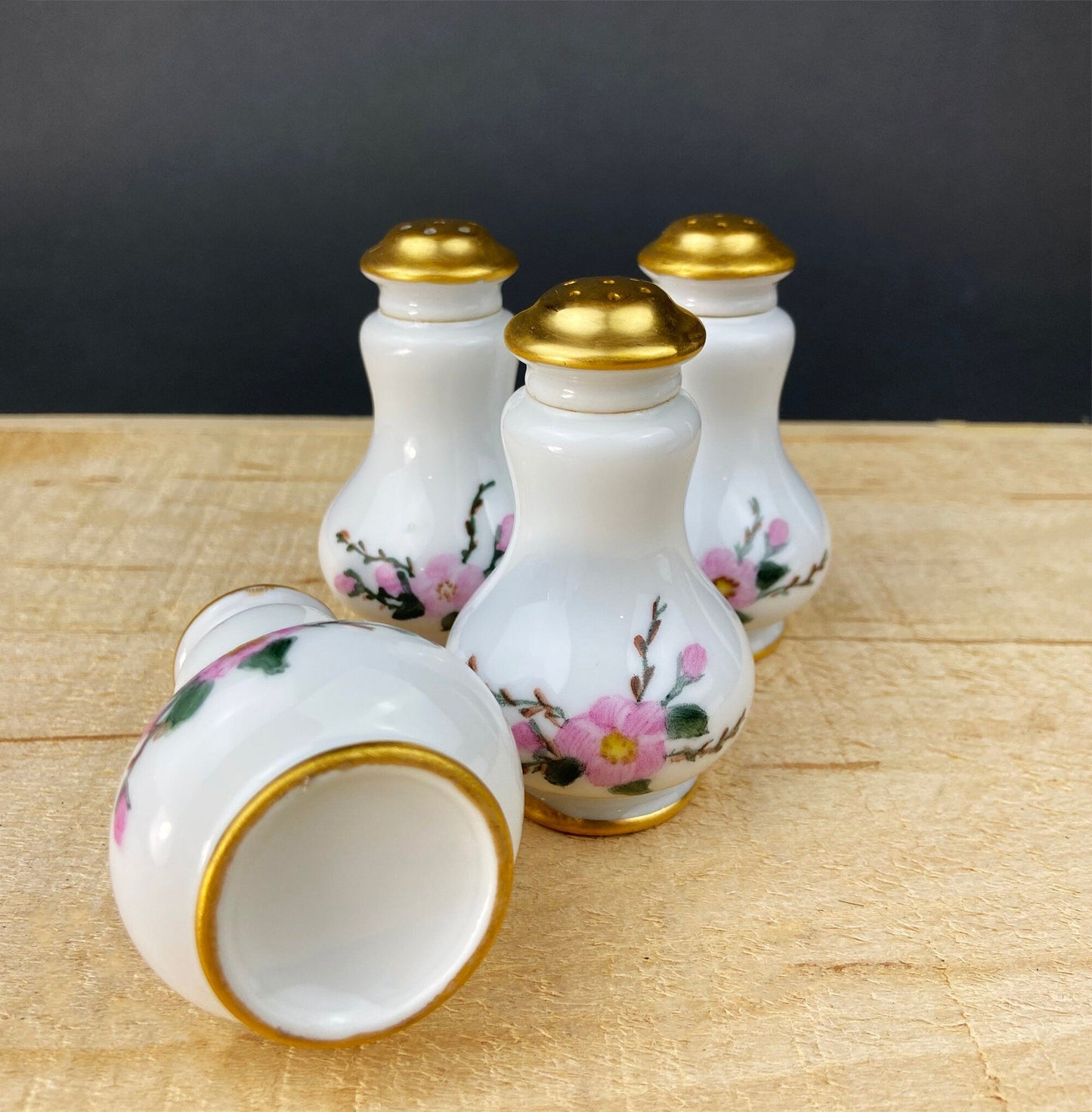 Eschenbach Baronet China Serving Set. Sauce Boat, Three Oval Platters, Egg Cup and Four Shakers with Tray. Germany. Holiday Celebration. - Tampa Home & Garden Store