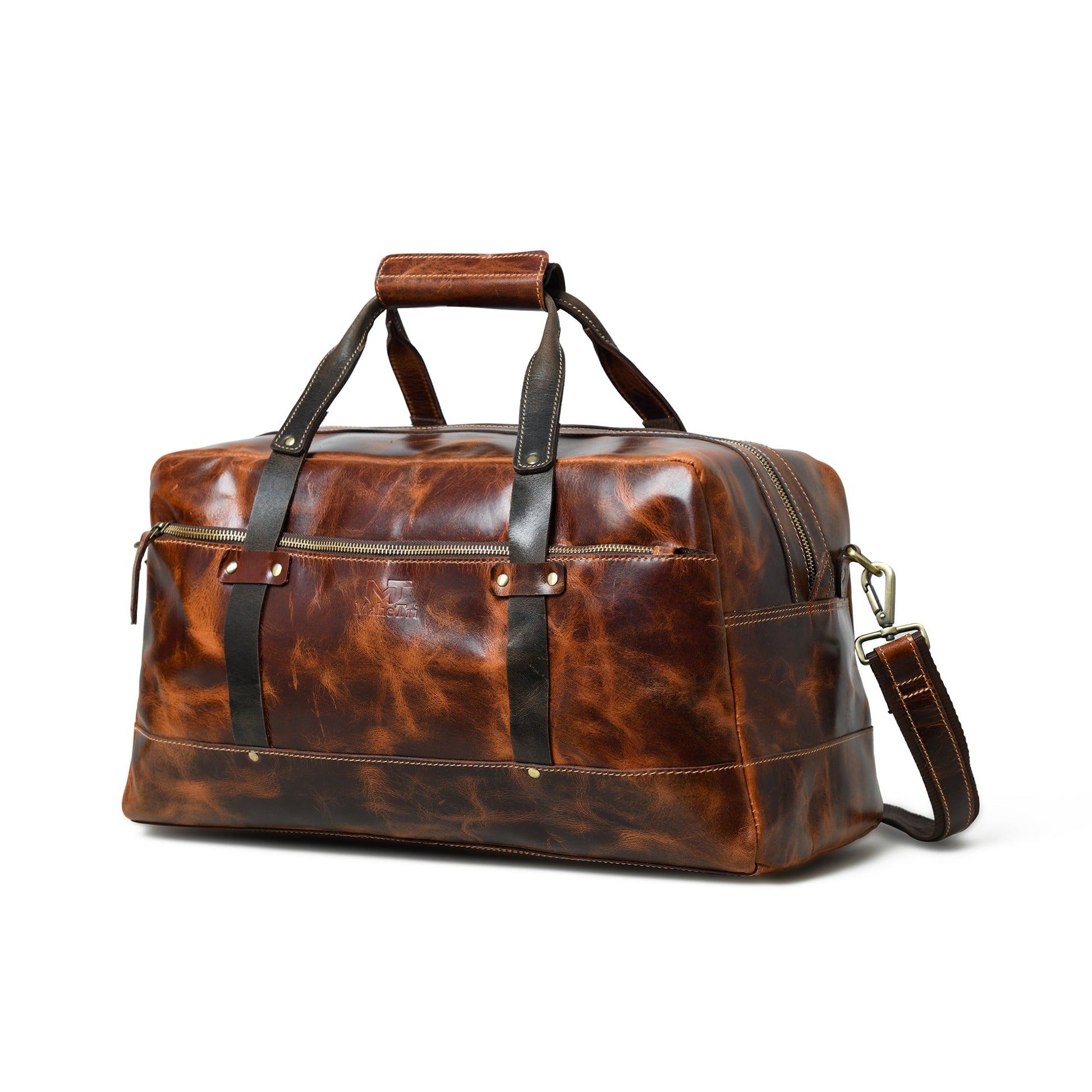 Espresso Elegance Carry on Duffle, Saddle Tan - Tampa Home & Garden Store