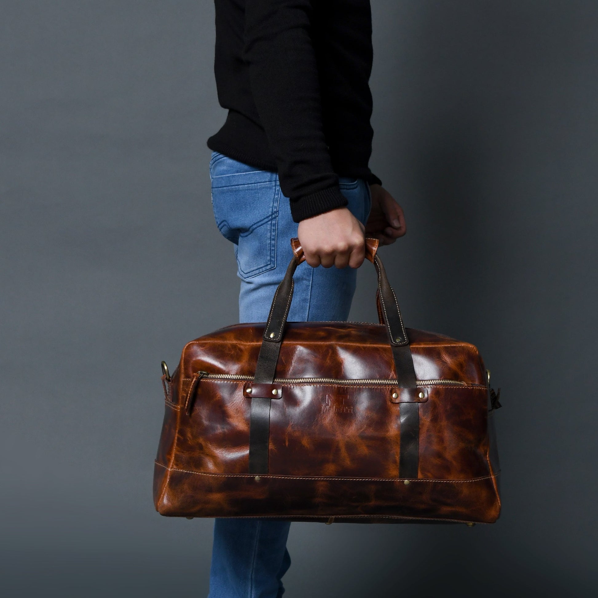 Espresso Elegance Carry on Duffle, Saddle Tan - Tampa Home & Garden Store