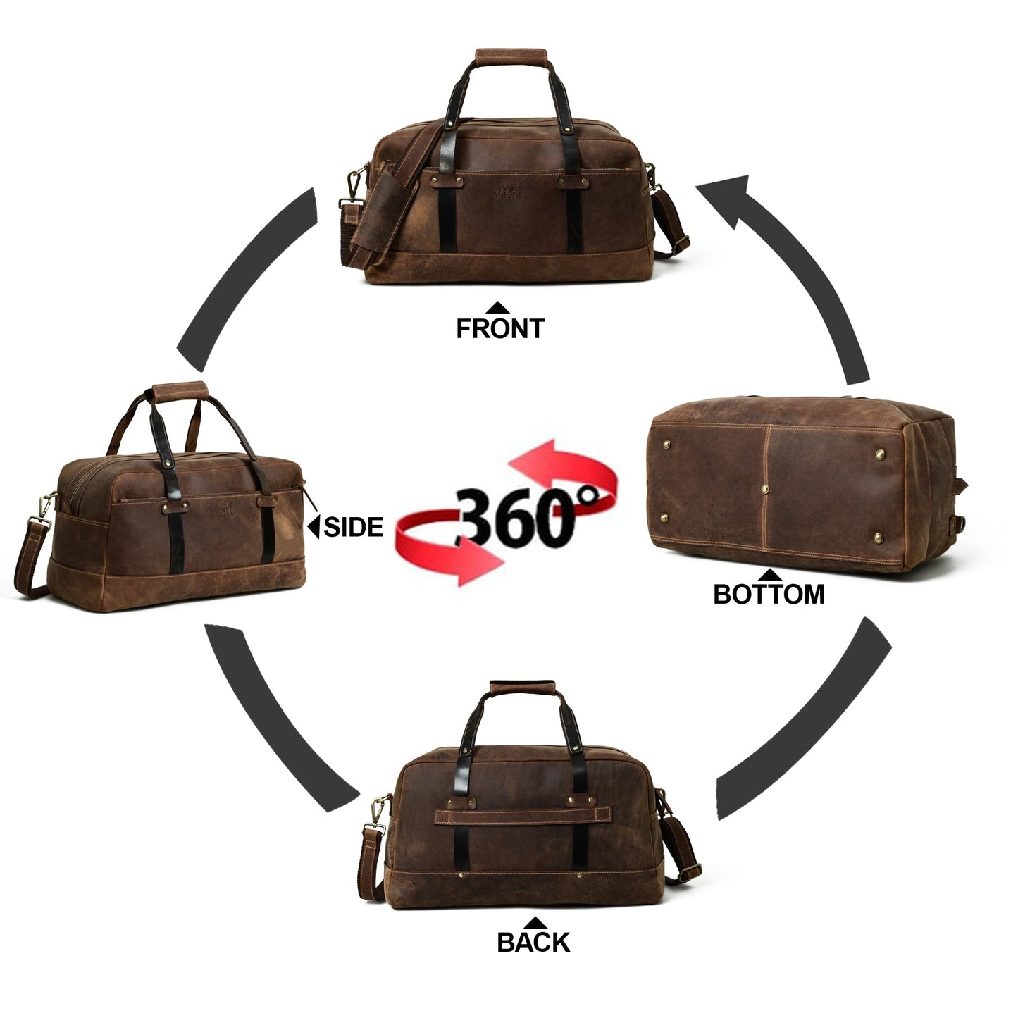 Espresso Elegance Carry on Duffle - Tampa Home & Garden Store