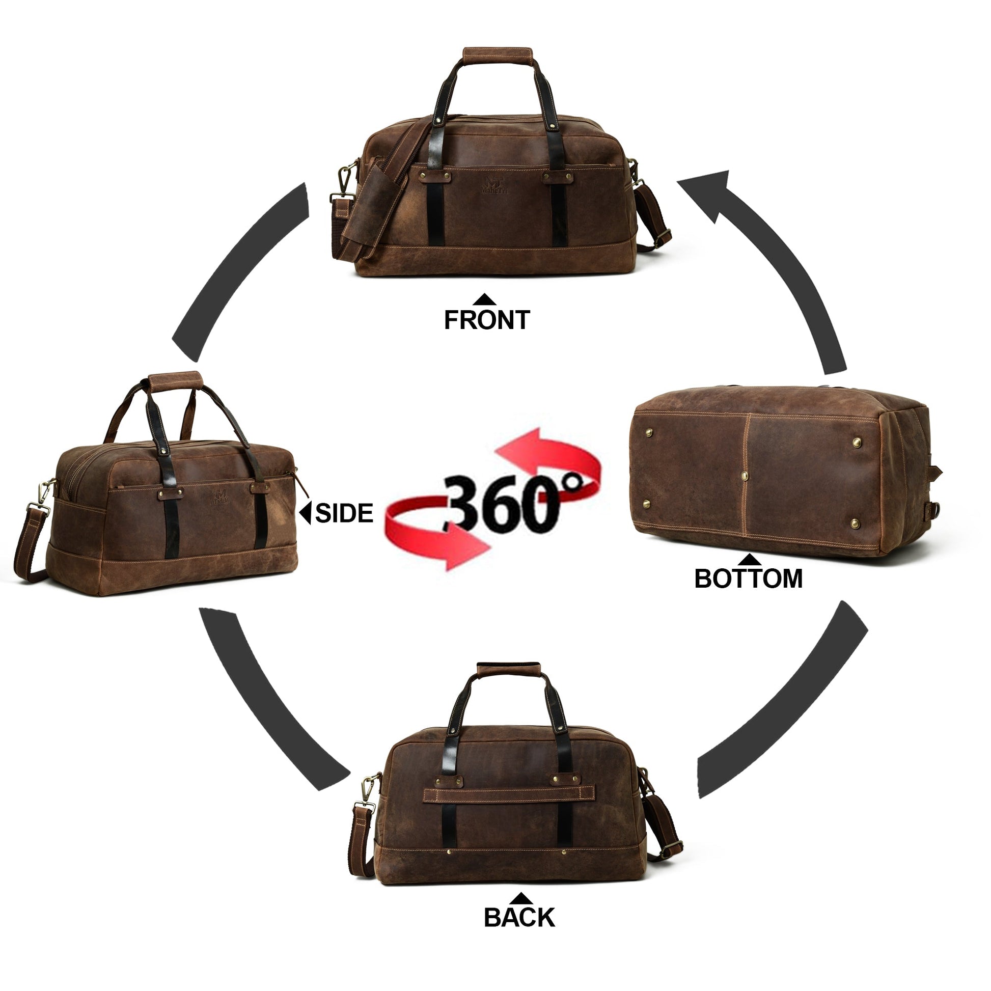 Espresso Elegance Carry on Duffle - Tampa Home & Garden Store