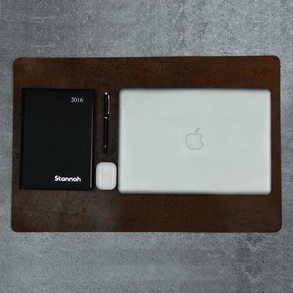 Espresso Elegance Leather Desk Mat + Mouse Pad - Tampa Home & Garden Store
