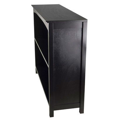 Espresso Sturdy 3 Tier Bookcase Shelf Dresser - Tampa Home & Garden Store