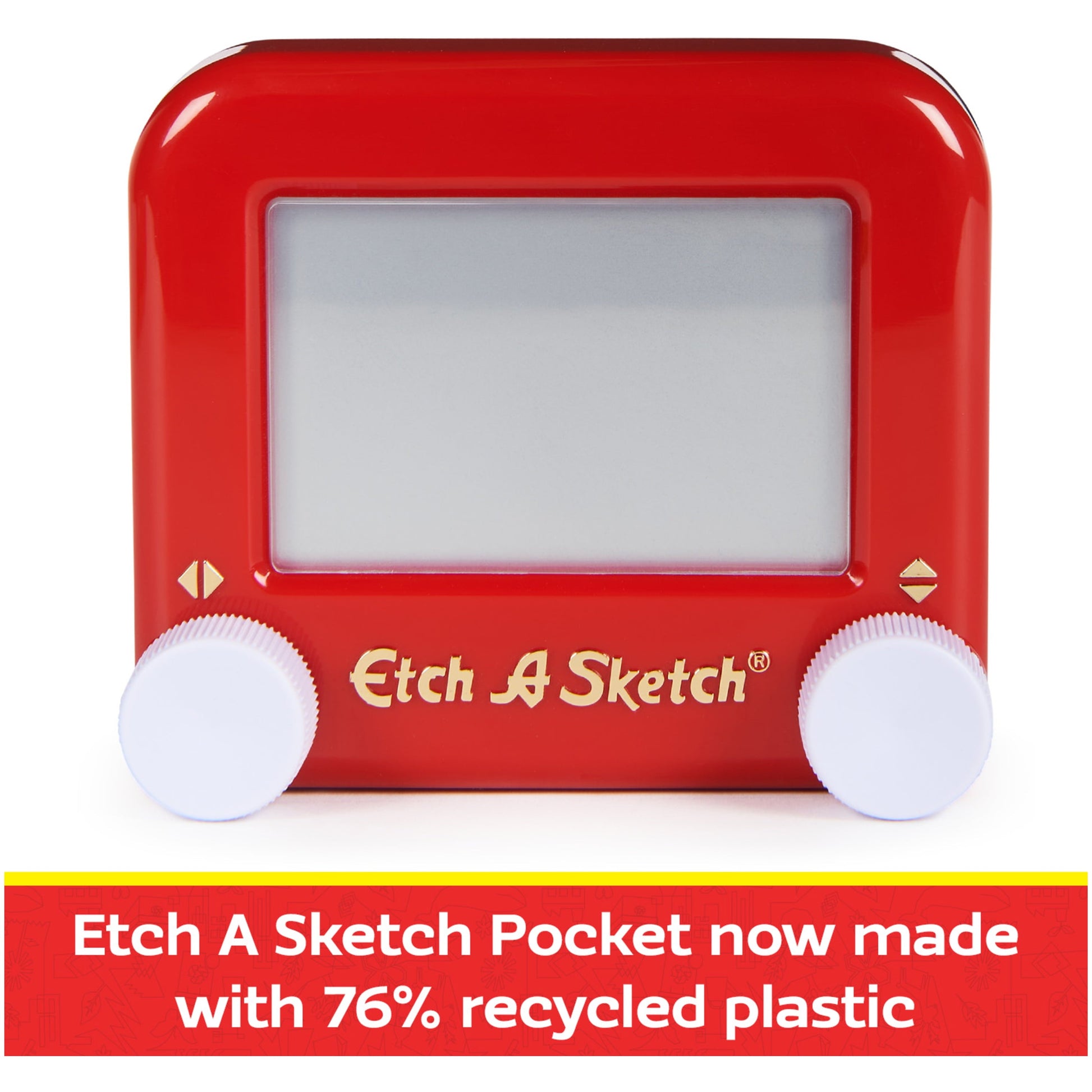 Etch A Sketch Pocket – Classic Magic Screen Drawing Toy Made with 76% Recycled Plastic | Portable, Screen-Free Creativity for Kids Ages 3+ - Tampa Home & Garden Store