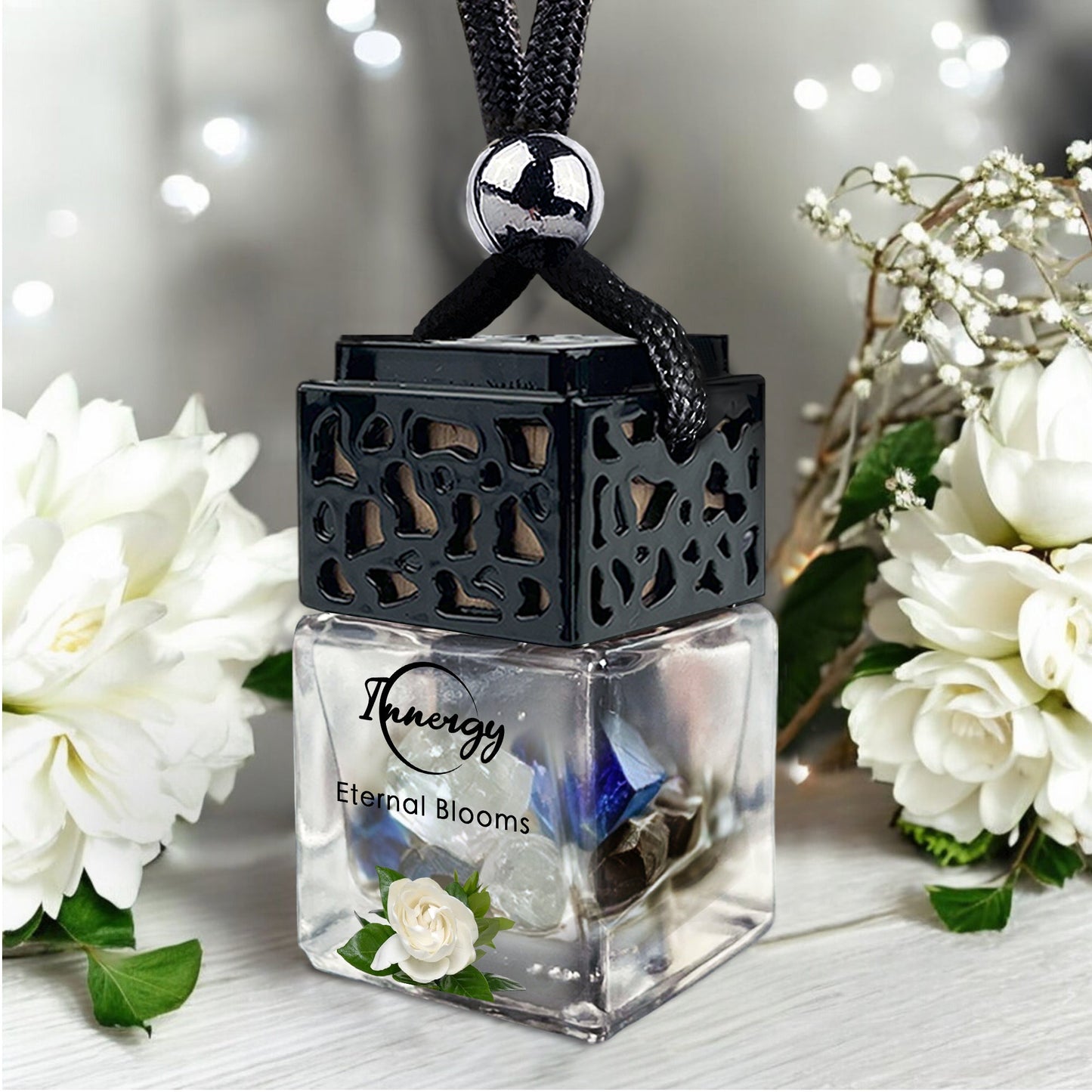 Eternal Blooms Crystal-Enhanced Oil Diffuser, Car Air Freshener, 8ml - Tampa Home & Garden Store