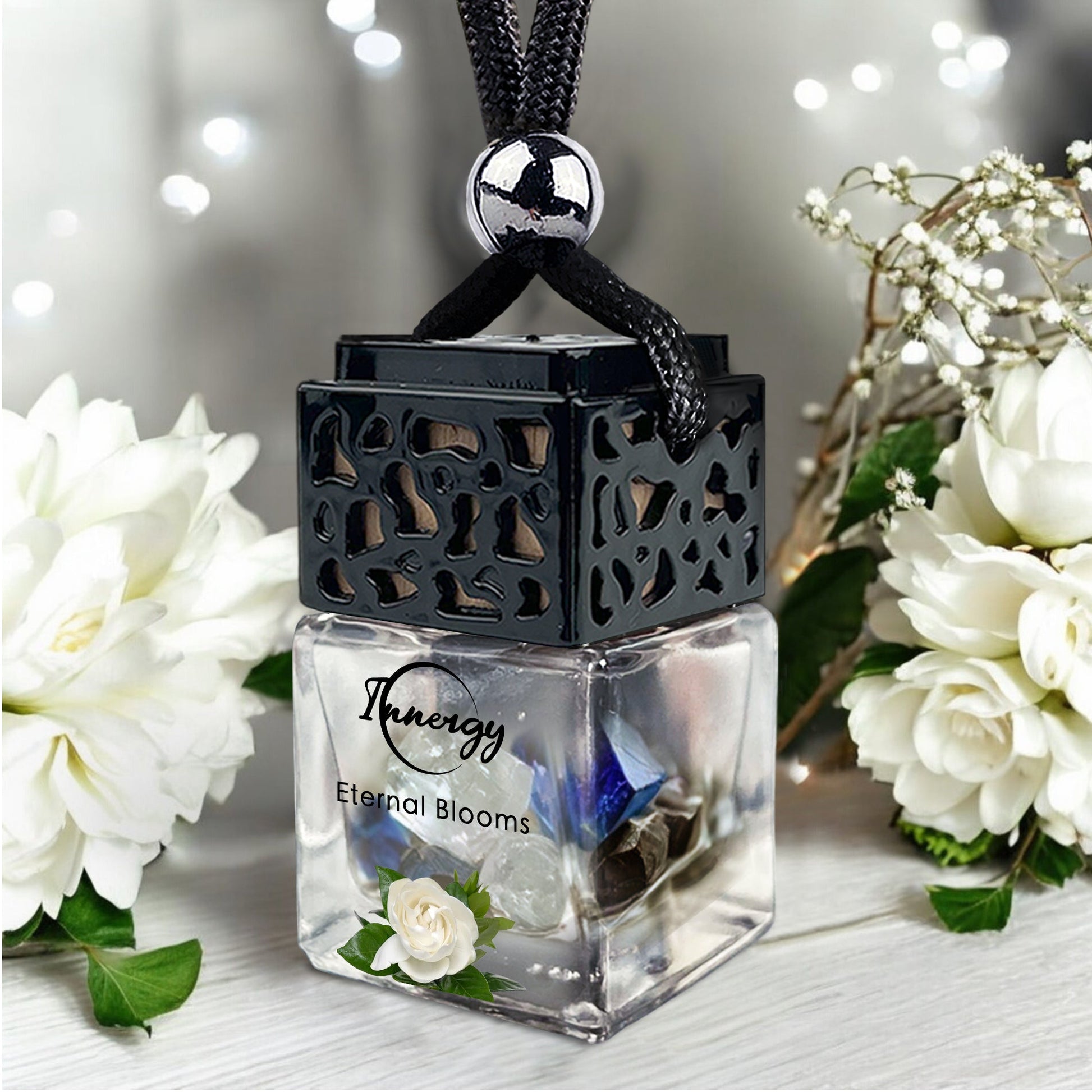 Eternal Blooms Crystal-Enhanced Oil Diffuser, Car Air Freshener, 8ml - Tampa Home & Garden Store