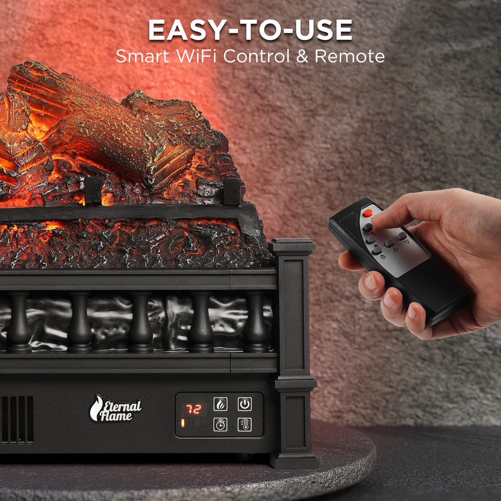 Eternal Flame EF23-LG Electric Fireplace Logs - Tampa Home & Garden Store