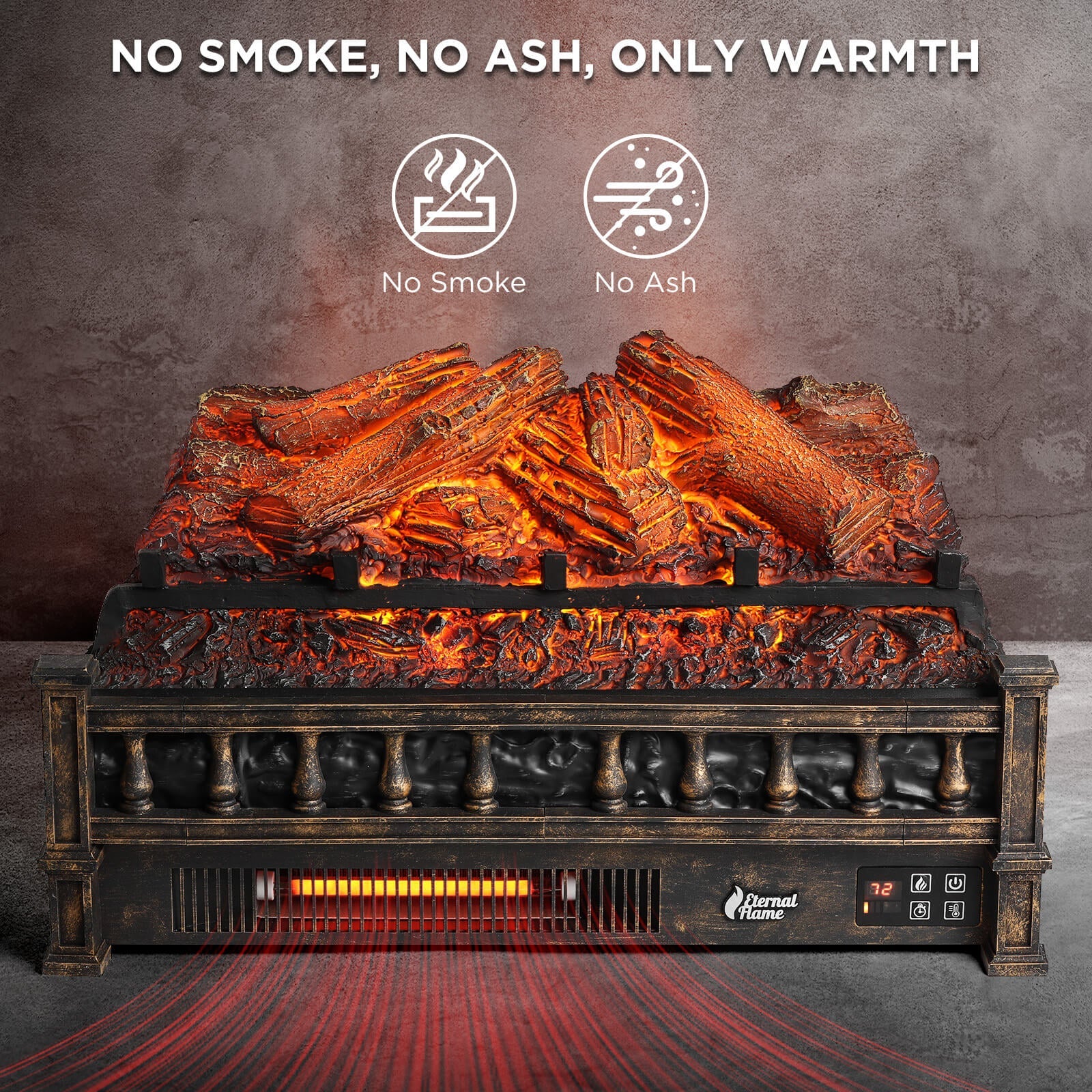 Eternal Flame EF23-LG Electric Fireplace Logs - Tampa Home & Garden Store
