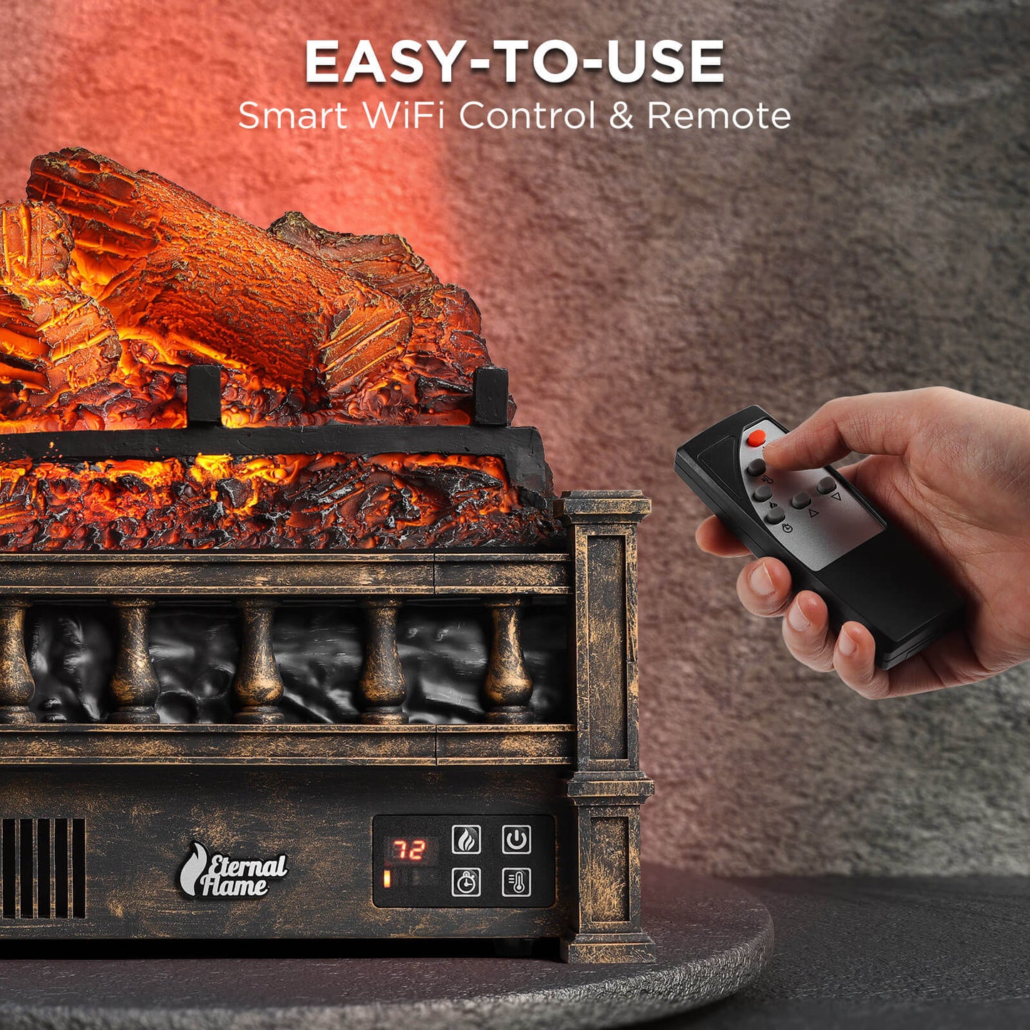 Eternal Flame EF23-LG Electric Fireplace Logs - Tampa Home & Garden Store