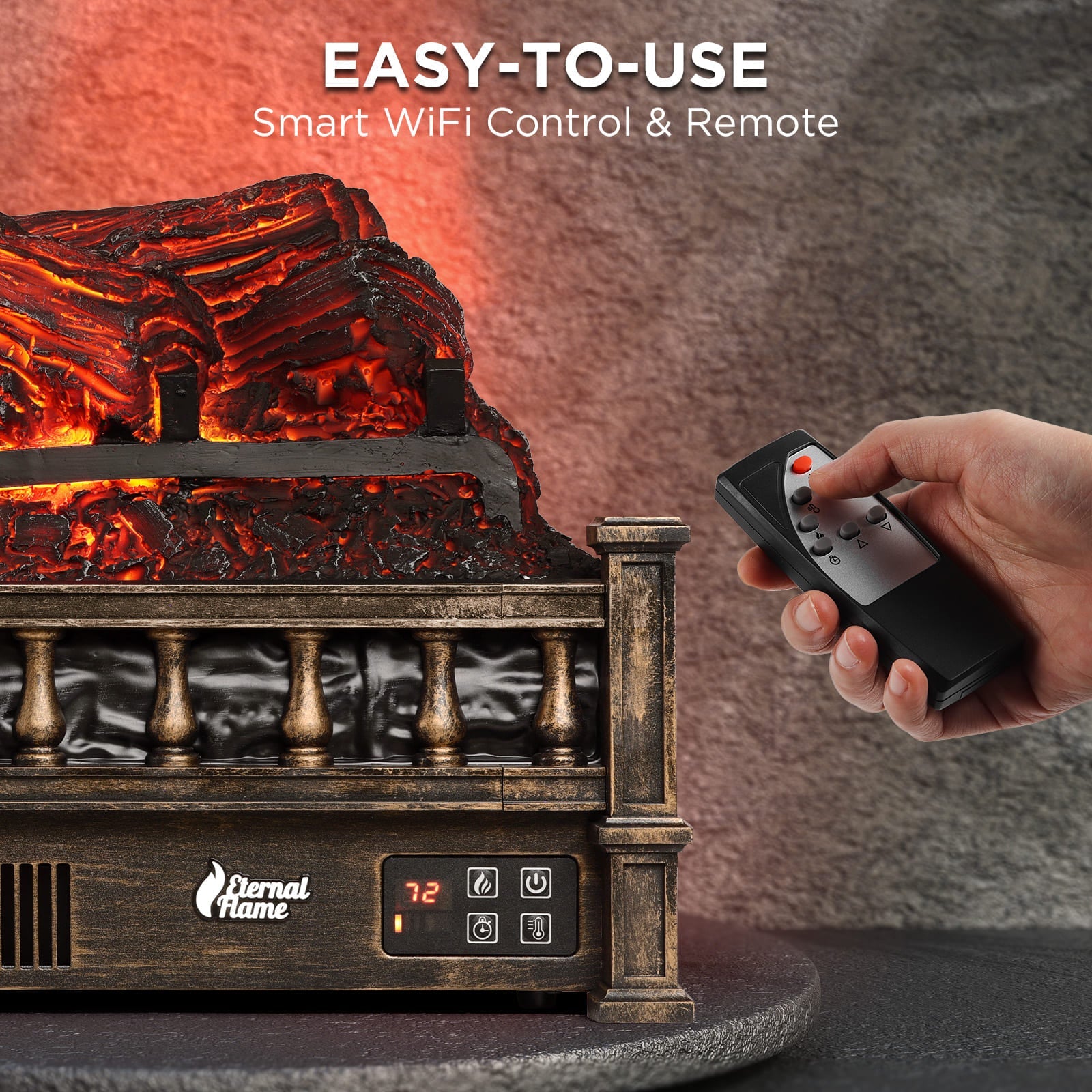 Eternal Flame EF23-PB Electric Fireplace Logs - Tampa Home & Garden Store