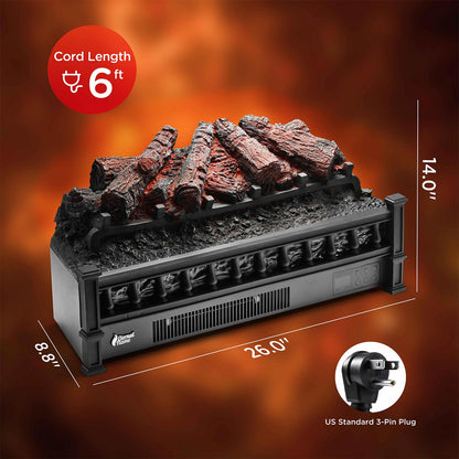 Eternal Flame EF26-PB Electric Fireplace Logs - Tampa Home & Garden Store