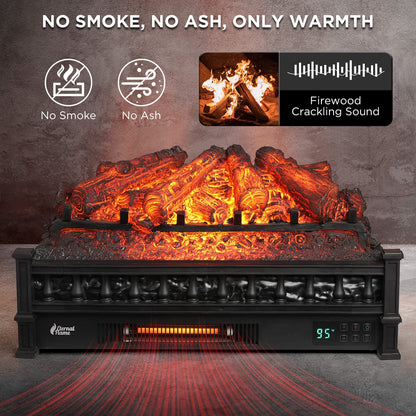 Eternal Flame EF26-PB Smart Electric Fireplace Logs, WiFi Enabled - Tampa Home & Garden Store