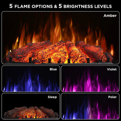 Eternal Flame EF26-PB Smart Electric Fireplace Logs, WiFi Enabled - Tampa Home & Garden Store