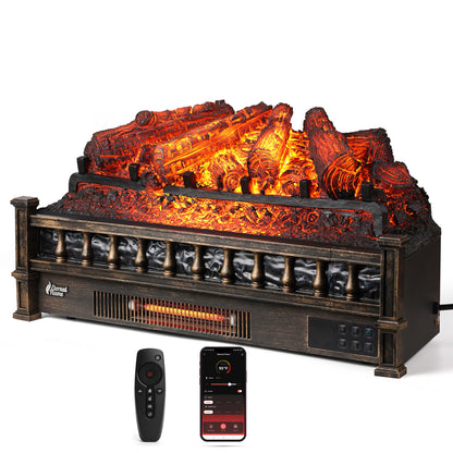 Eternal Flame EF26-PB Smart Electric Fireplace Logs, WiFi Enabled - Tampa Home & Garden Store