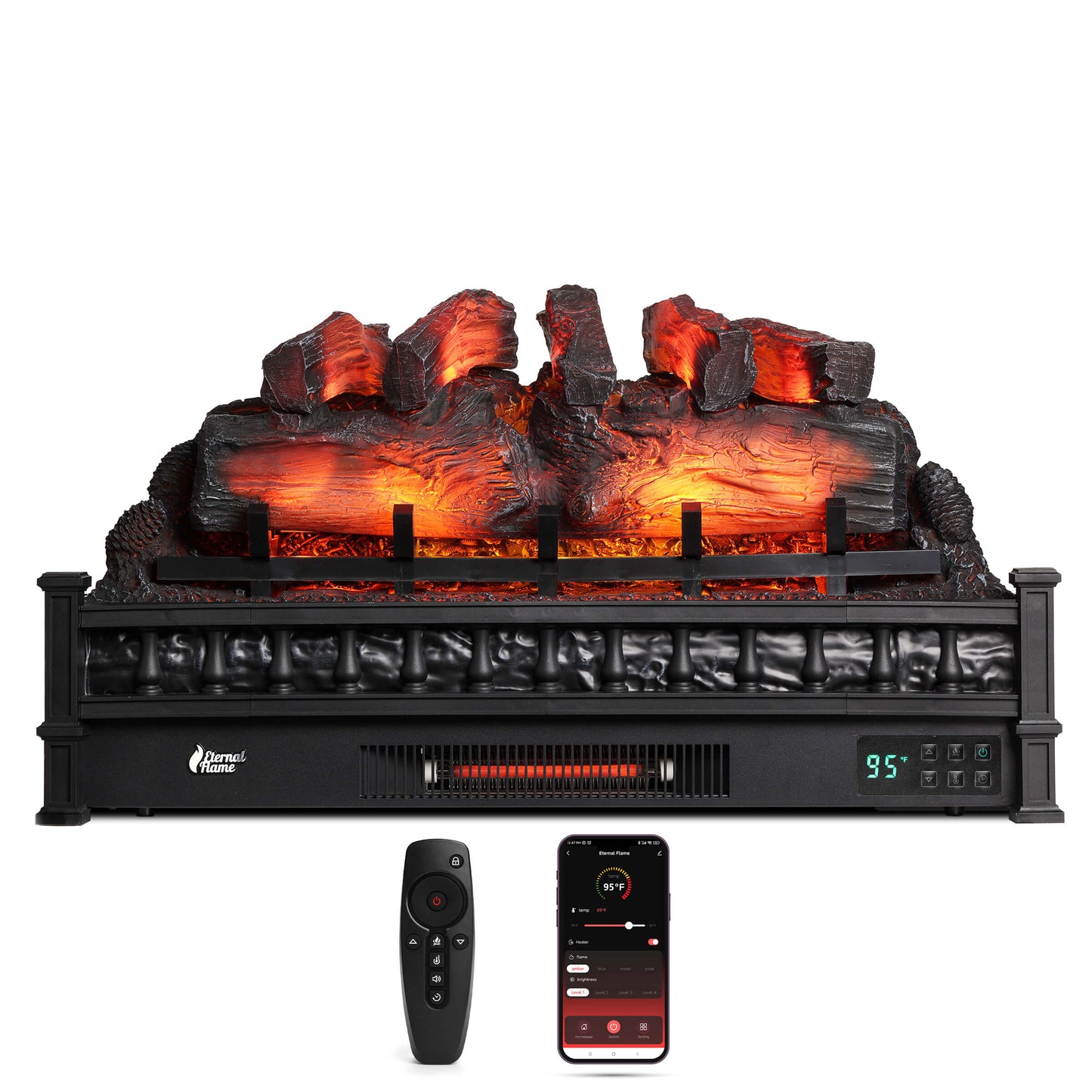 Eternal Flame EF30-PB Electric Fireplace Logs - Tampa Home & Garden Store