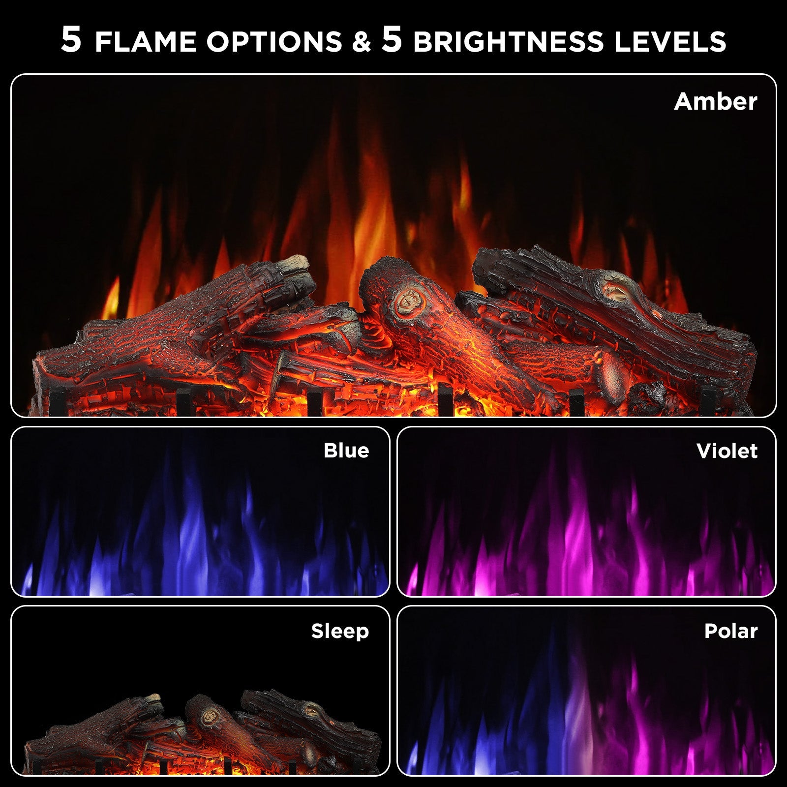 Eternal Flame EF30-PB Electric Fireplace Logs - Tampa Home & Garden Store