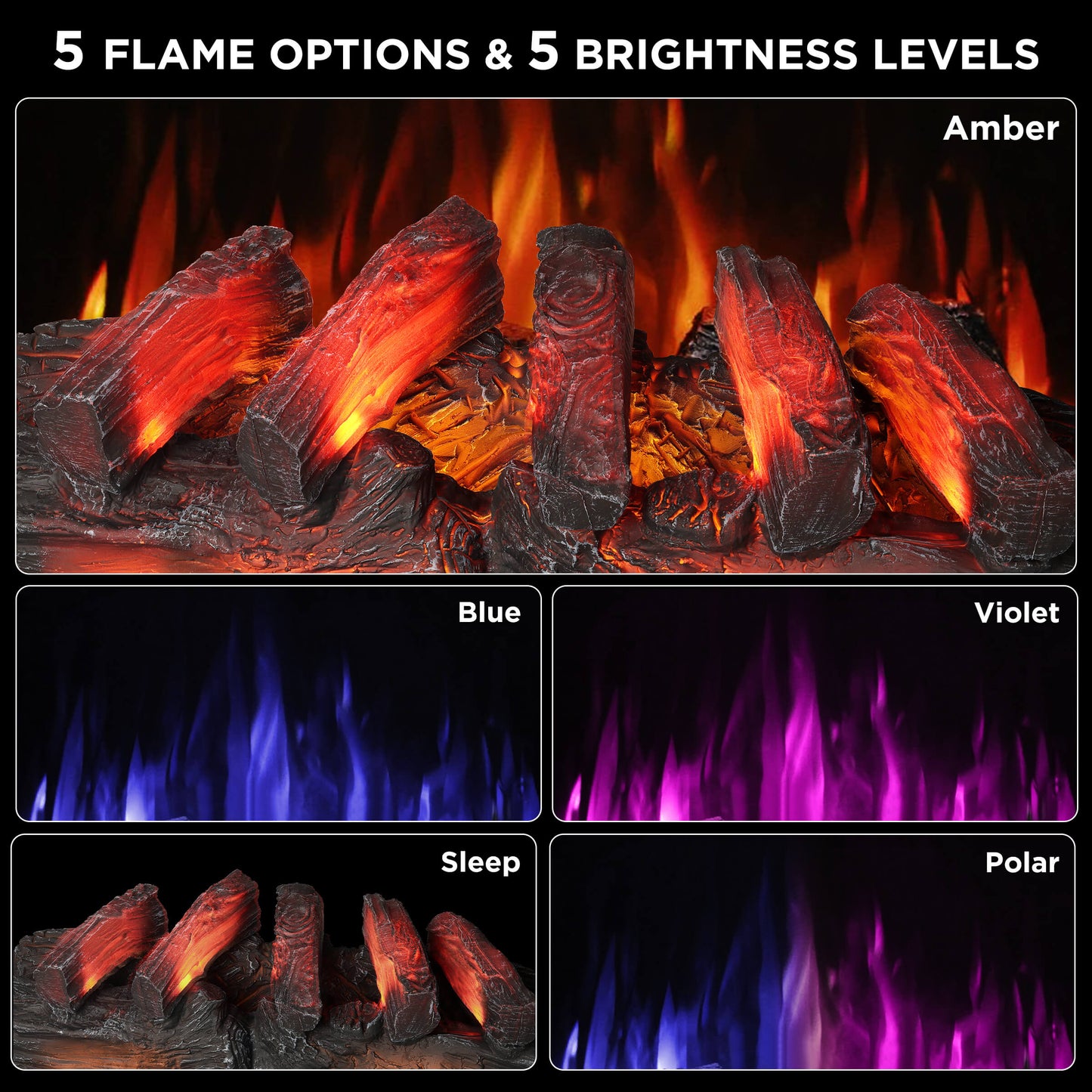 Eternal Flame EF30-PB Electric Fireplace Logs - Tampa Home & Garden Store