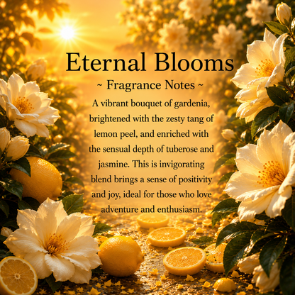 Difusor de aceite Eternal Blooms con cristales, ambientador para coche, 8 ml
