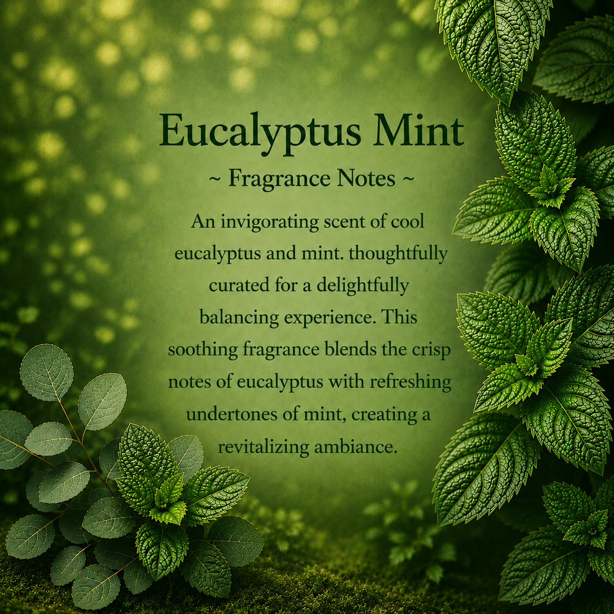 Cool Eucalyptus Mint Crystal-Enhanced Premium Coconut-Soy Wax Melts
