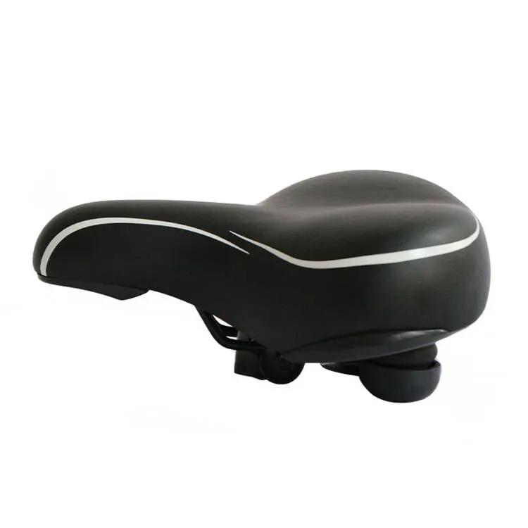 EUNORAU C8 Saddle black ergonomic bicycle saddle with white trim accents for comfort on Tampa Home & Garden Store