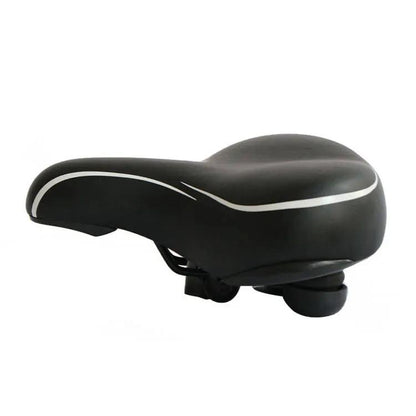 EUNORAU C8 Saddle black ergonomic bicycle saddle with white trim accents for comfort on Tampa Home & Garden Store