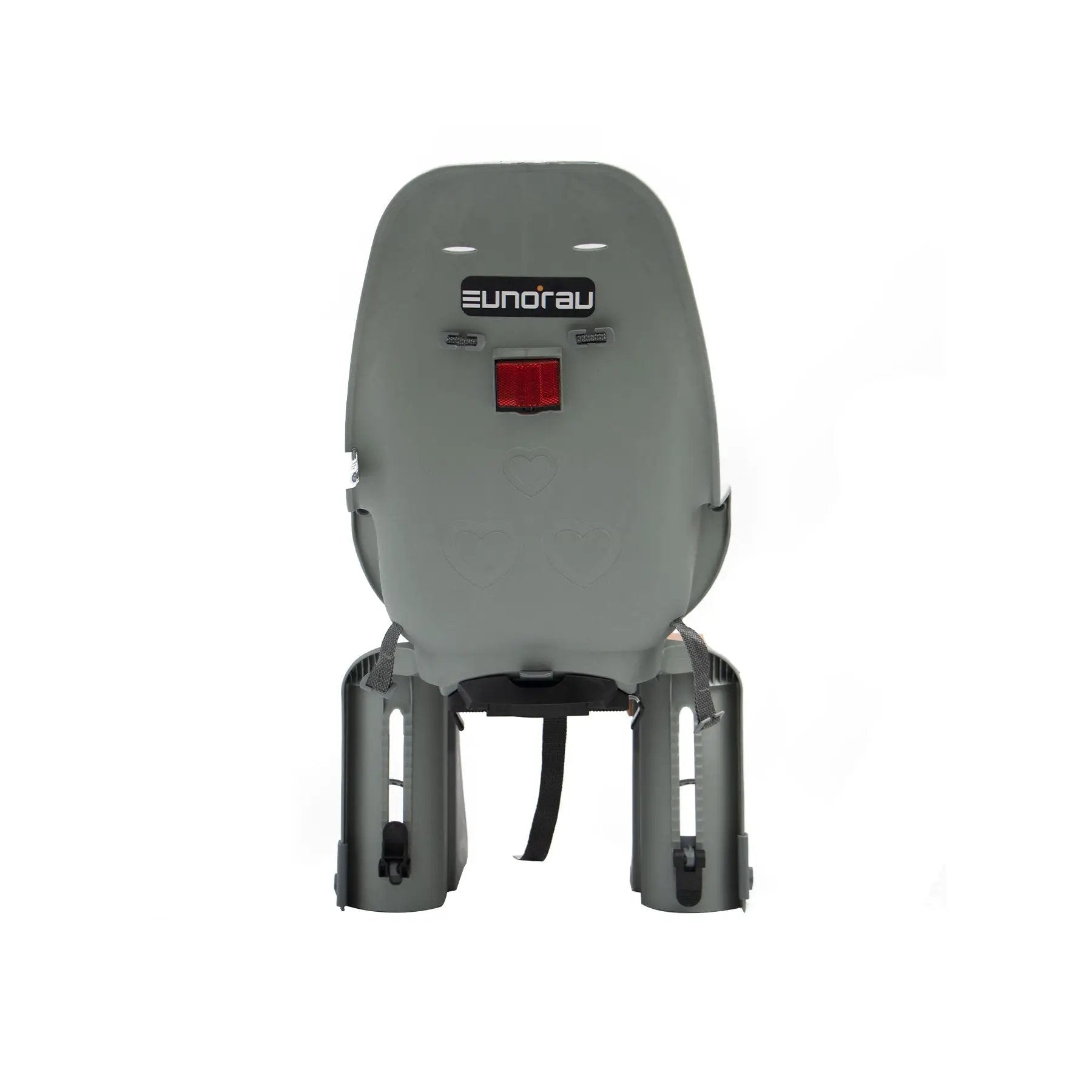 EUNORAU Safety Seat for Child gray rear bicycle seat with red reflector on Tampa Home & Garden Store