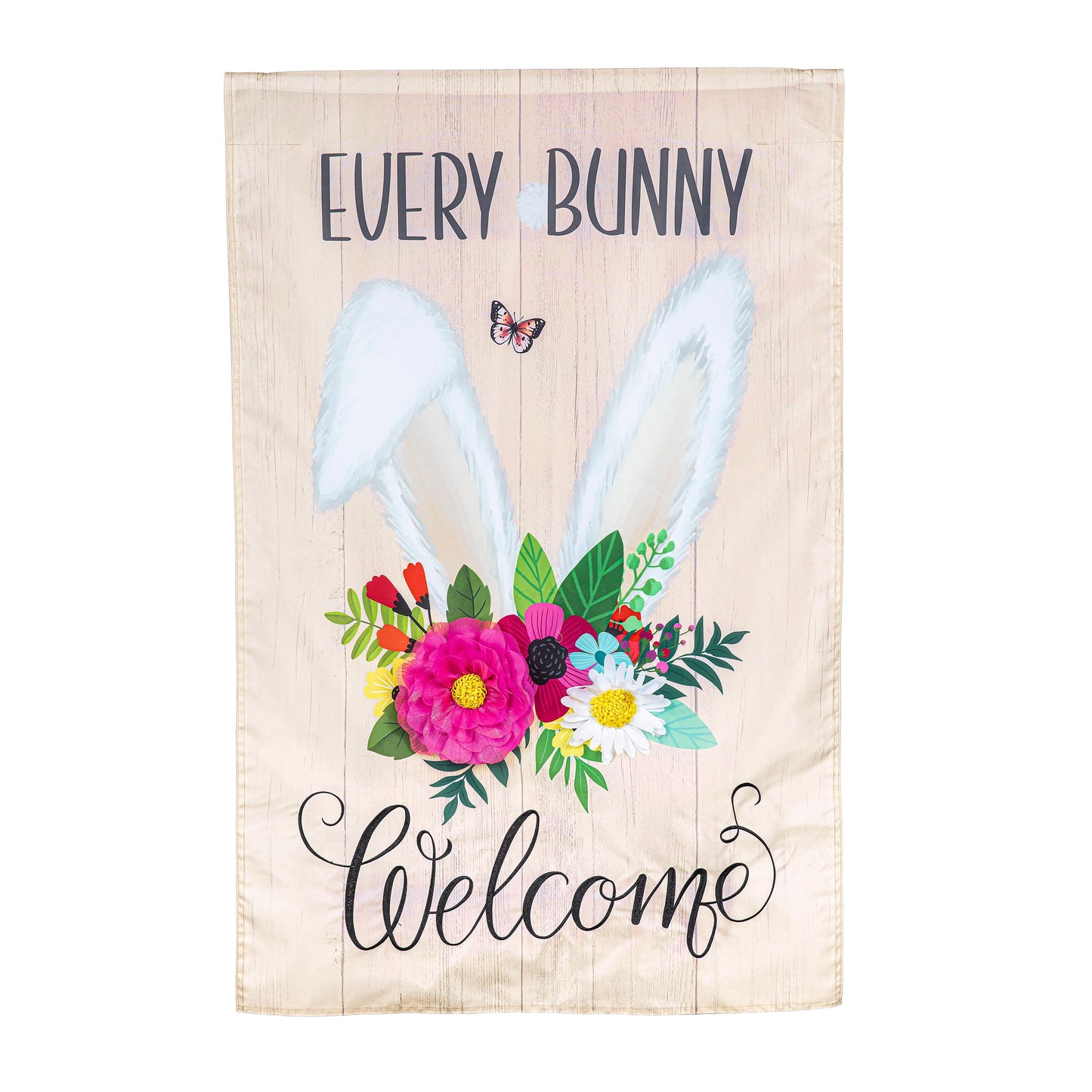 Every Bunny Welcome Applique House Flag - Tampa Home & Garden Store