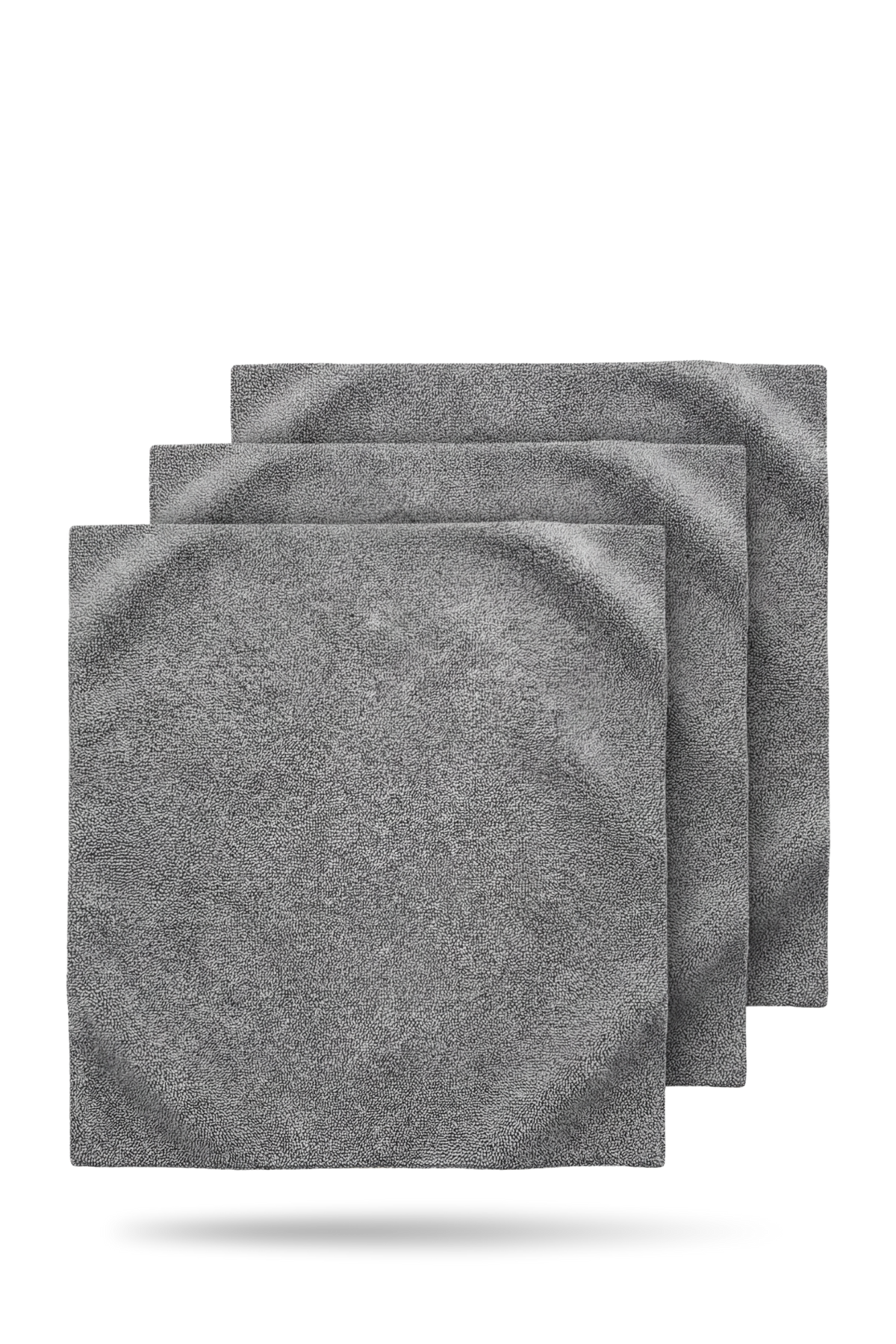 BLACKLINE Everyday Microfiber Towels edgeless 4-pack in gray for vehicle cleaning on Tampa Home & Garden Store
